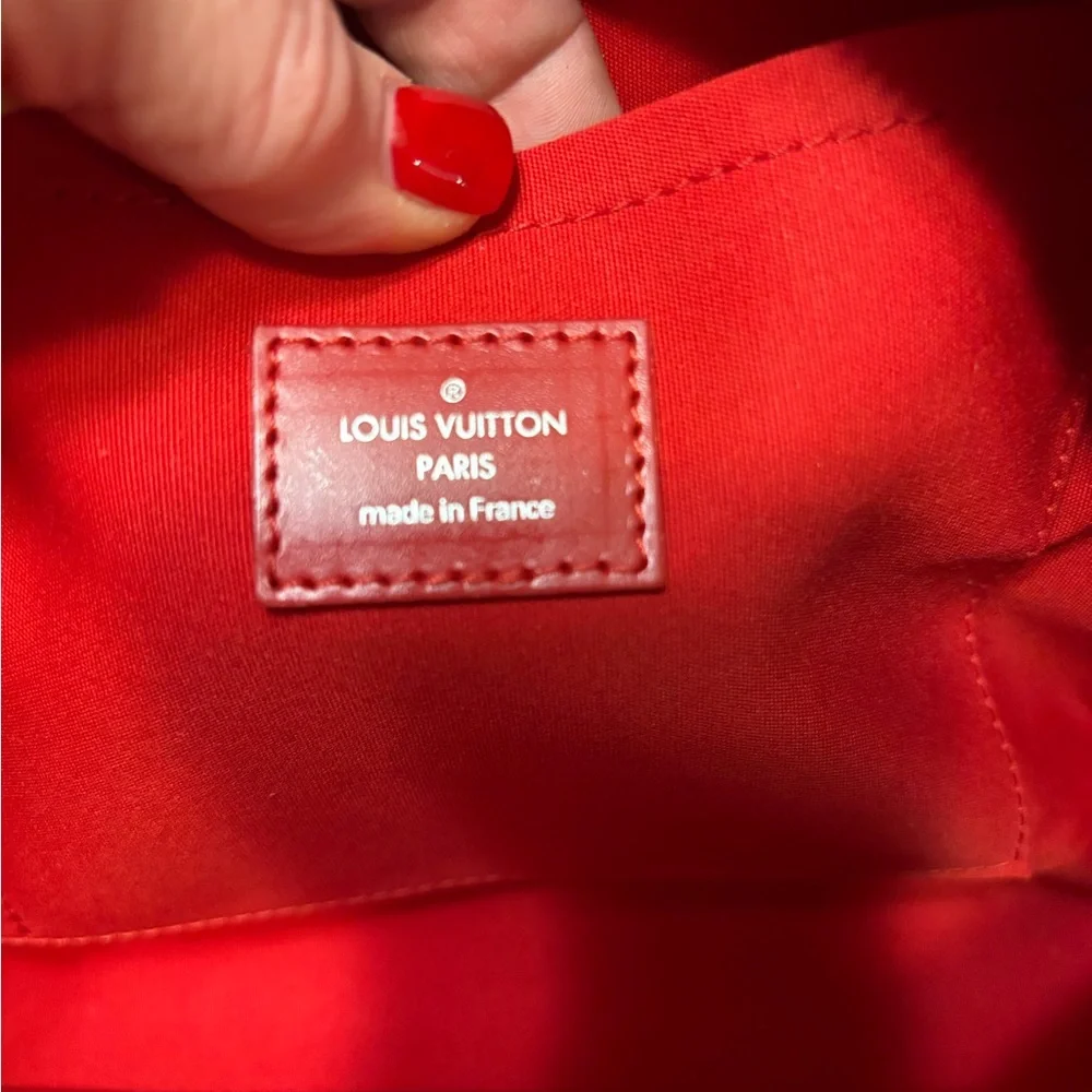 Louis Vuitton Red Epi Handbag